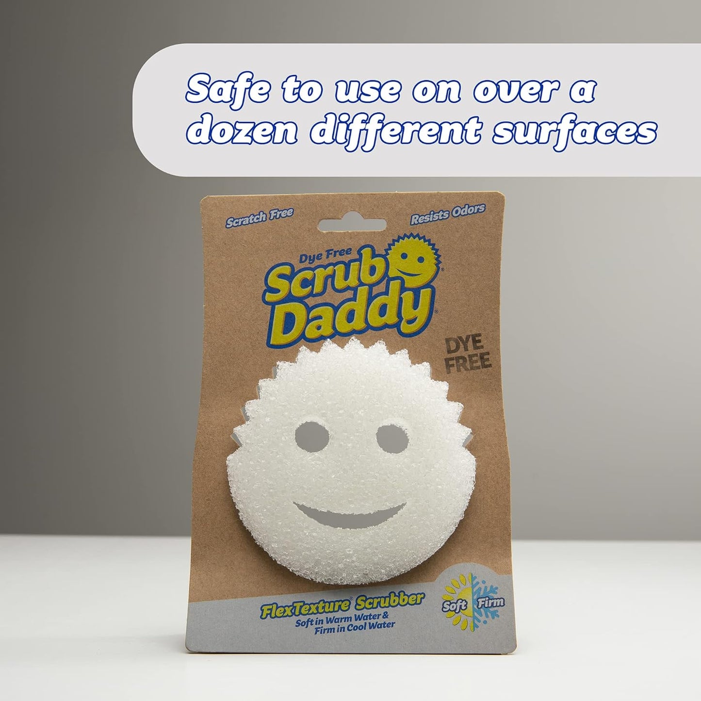Scrub Daddy Sponge – Odor-Resistant Design Promotes Fresh, Clean Spaces for Daily Wellness Routines