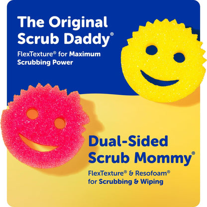 Scrub Mommy Streamlined Kitchen Sponges – Simple, Neutral Color-Coded 5-Pack for Clean Spaces