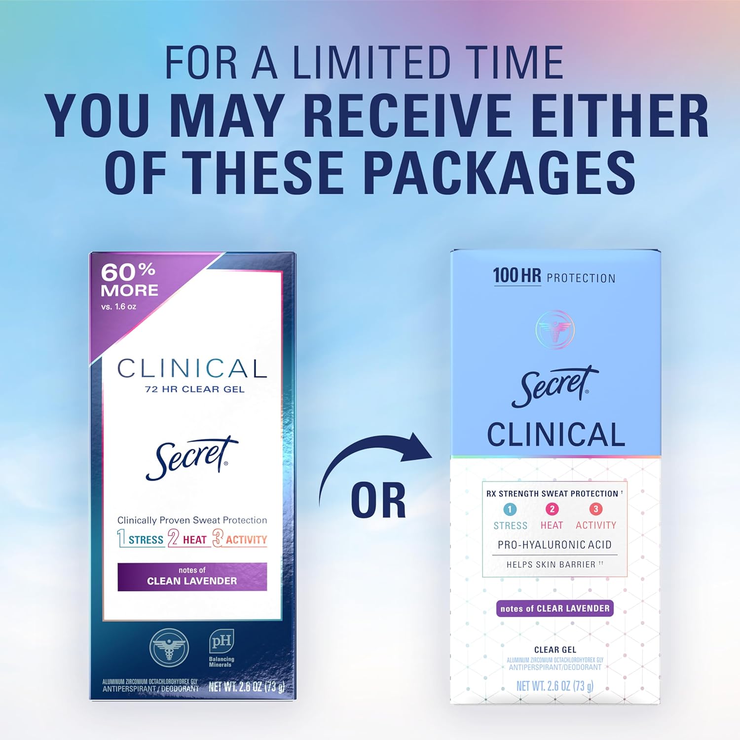 Secret 3X Stress Sweat Protection Deodorant – Professional-Grade Odor Control for High-Pressure Presentations