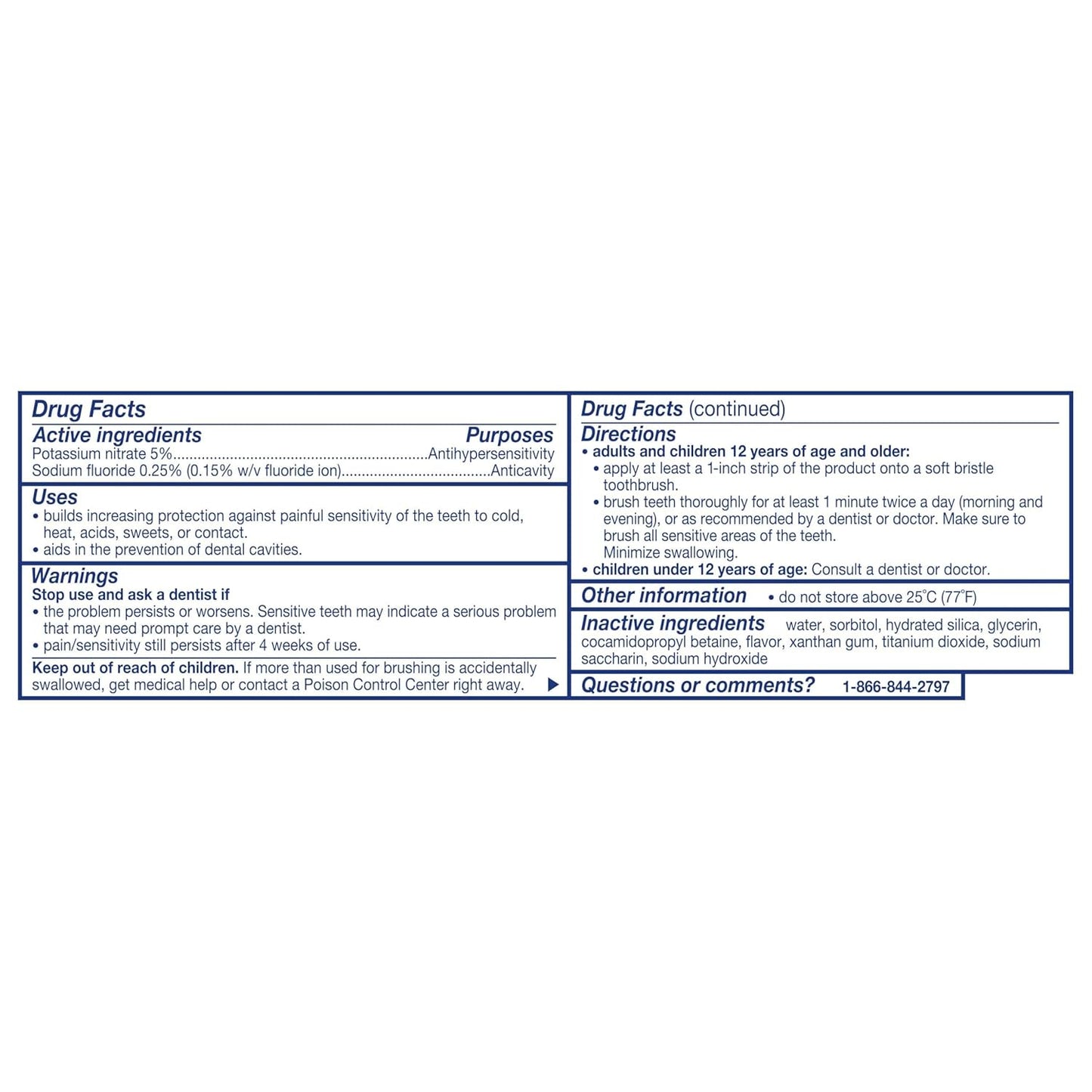 Sensodyne Cavity + Sensitivity Toothpaste – Efficient Two-Minute Sensitive Teeth Routine, No Second Tube Required for the En-Suite