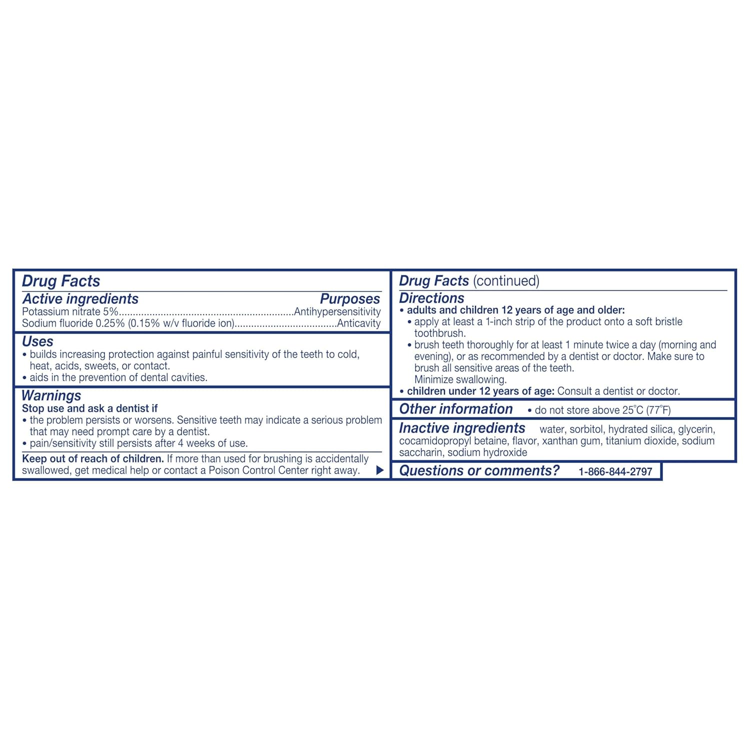 Sensodyne Cavity + Sensitivity Toothpaste – Efficient Two-Minute Sensitive Teeth Routine, No Second Tube Required for the En-Suite