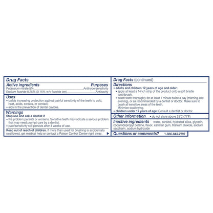 Sensodyne Cavity + Sensitivity Toothpaste – Efficient Two-Minute Sensitive Teeth Routine, No Second Tube Required for the En-Suite