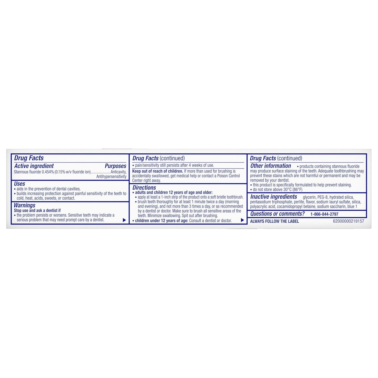 Sensodyne Clinical Repair Whiten & Shine – Safe Sensitivity Toothpaste for Households with Kids