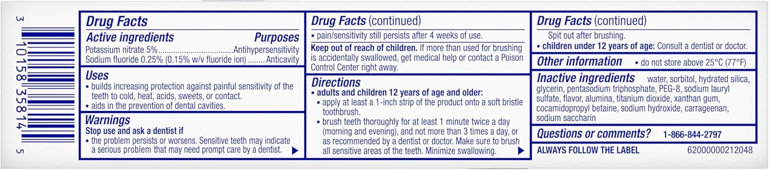Sensodyne Clinical White – Boost Your Morning Focus: Whitening Toothpaste for Sensitive Teeth, 3 x 3.4 oz
