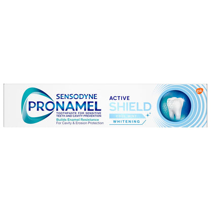 Sensodyne Pronamel Active Shield Whitening Toothpaste, Cool Mint – Practical Holiday Gift Set for Coffee and Wine Lovers, 3.4 oz (Pack of 3)
