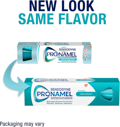 Sensodyne Pronamel Cavity Protection Toothpaste – Calming Fresh Wave Formula for Daily Wellness Rituals