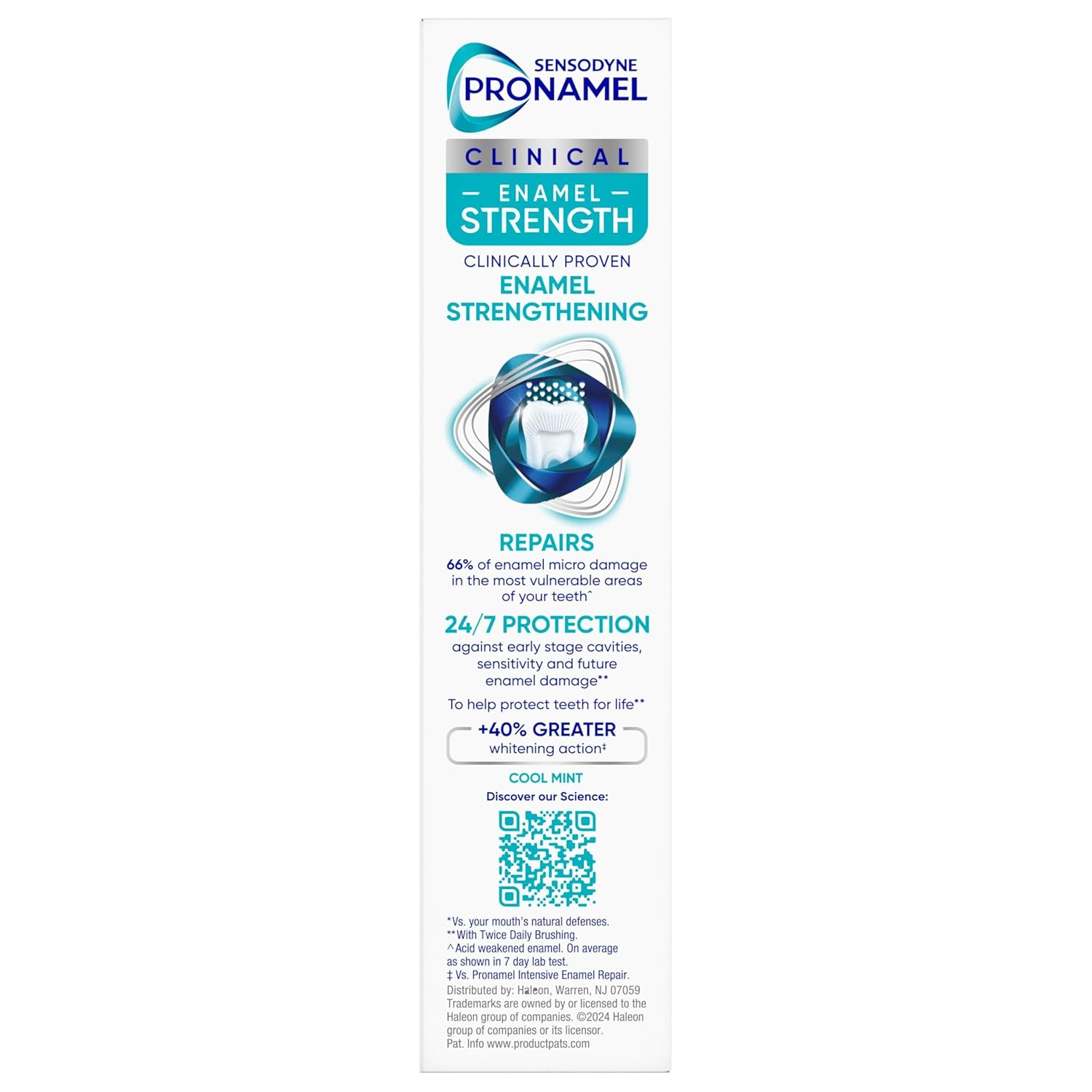 Sensodyne Pronamel Clinical Enamel Strength Toothpaste – Elegant Citrus Fresh Mint for an Elevated At-Home Spa Routine