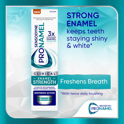 Sensodyne Pronamel Clinical Enamel Strength Toothpaste – Elegant Citrus Fresh Mint for an Elevated At-Home Spa Routine