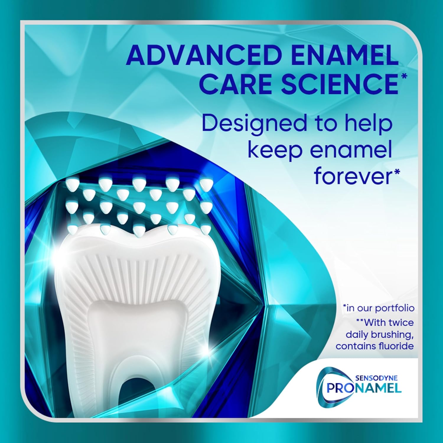 Sensodyne Pronamel Clinical Enamel Strength Toothpaste Family Bathroom Essential for Teen and Parent Use, Deep Clean Enamel Strengthening Mint