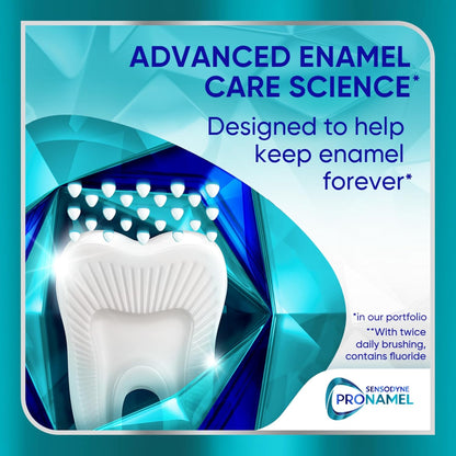 Sensodyne Pronamel Clinical Enamel Strength Toothpaste Family Bathroom Essential for Teen and Parent Use, Deep Clean Enamel Strengthening Mint