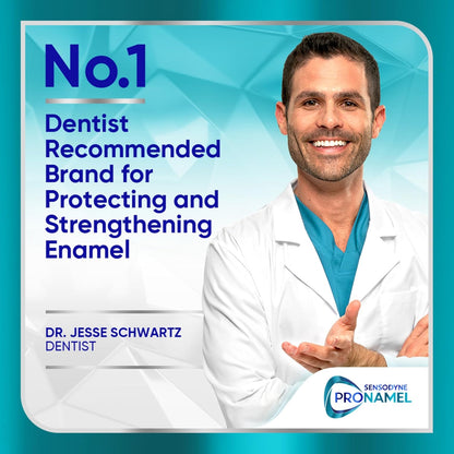 Sensodyne Pronamel Clinical Whitening – Dentist-Backed Enamel Care Safe for Adults & Families (3 Tubes)