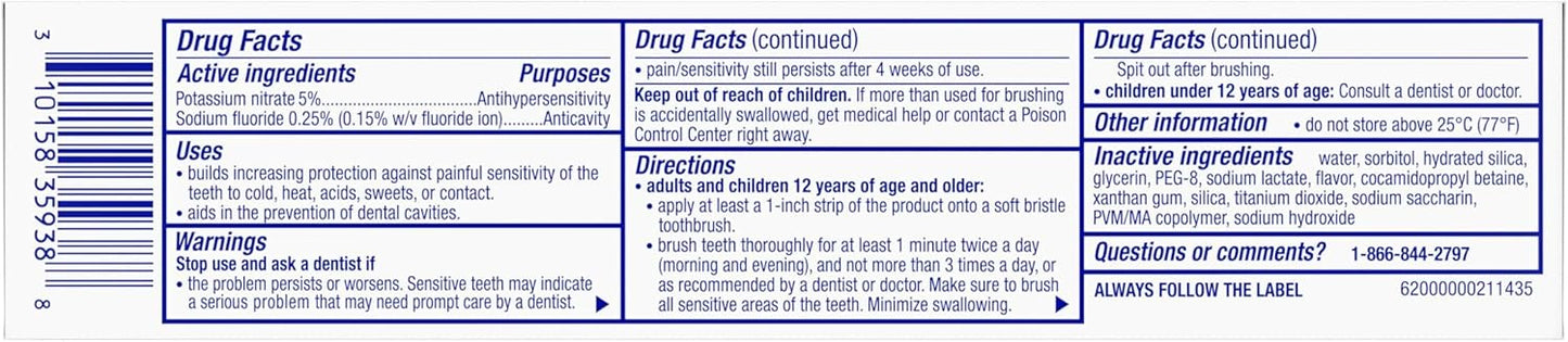 Sensodyne Pronamel Clinical Whitening – Dentist-Backed Enamel Care Safe for Adults & Families (3 Tubes)