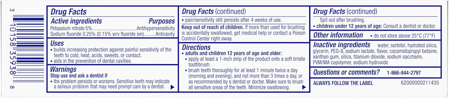 Sensodyne Pronamel Clinical Whitening – Dentist-Backed Enamel Care Safe for Adults & Families (3 Tubes)