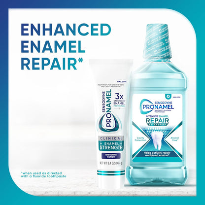 Sensodyne Pronamel Clinical Whitening – Dentist-Backed Enamel Care Safe for Adults & Families (3 Tubes)