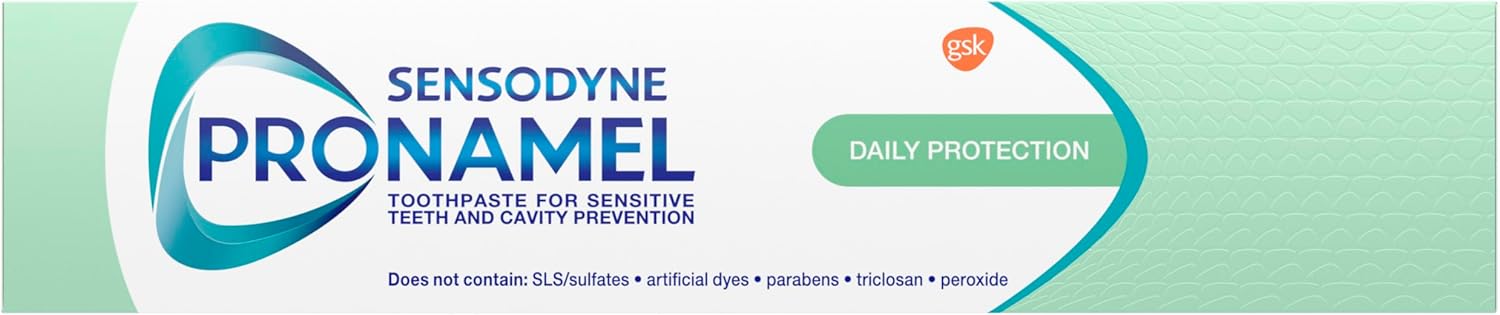 Sensodyne Pronamel Daily Protection Enamel Toothpaste for Sensitive Teeth - Mint Essence, 4 oz (Pack of 3), Low-Abrasive SLS-Free Formula for Thinned Enamel