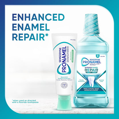 Sensodyne Pronamel Daily Protection Enamel Toothpaste for Sensitive Teeth - Mint Essence, 4 oz (Pack of 3), Low-Abrasive SLS-Free Formula for Thinned Enamel