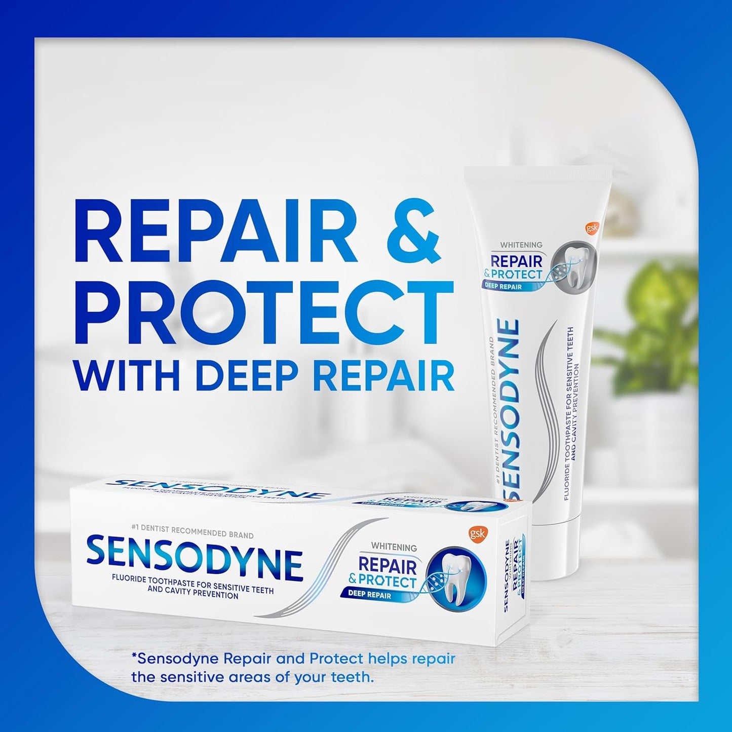 Sensodyne Repair and Protect Whitening – Number One Dentist-Recommended Luxury Sensitivity Care