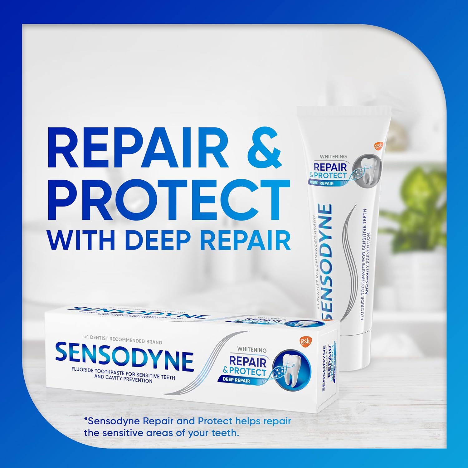 Sensodyne Repair and Protect Whitening – Number One Dentist-Recommended Luxury Sensitivity Care