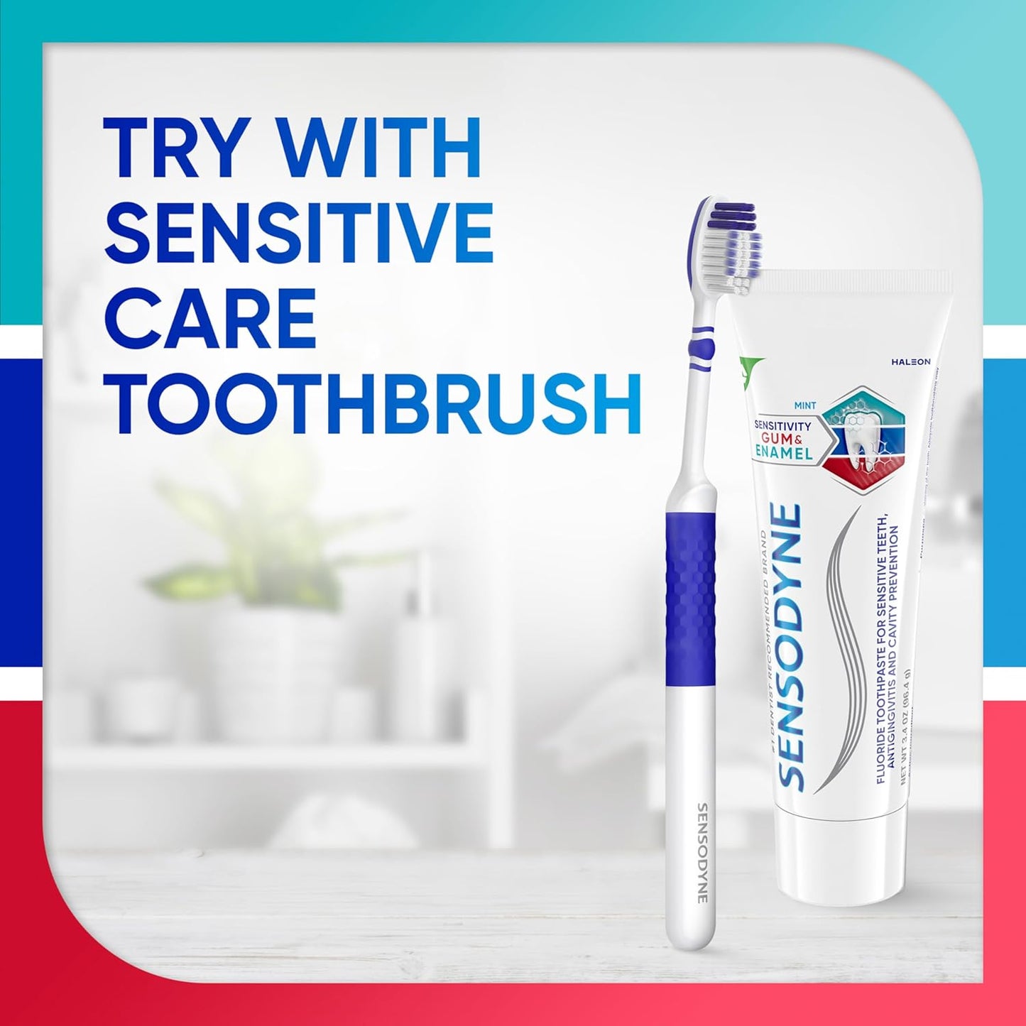 Sensodyne Sensitivity Gum and Enamel Toothpaste – Practical Housewarming Gift for New Homeowners Prioritizing Oral Health, 3-Pack