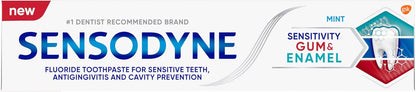 Sensodyne Sensitivity Gum and Enamel Toothpaste – Practical Housewarming Gift for New Homeowners Prioritizing Oral Health, 3-Pack