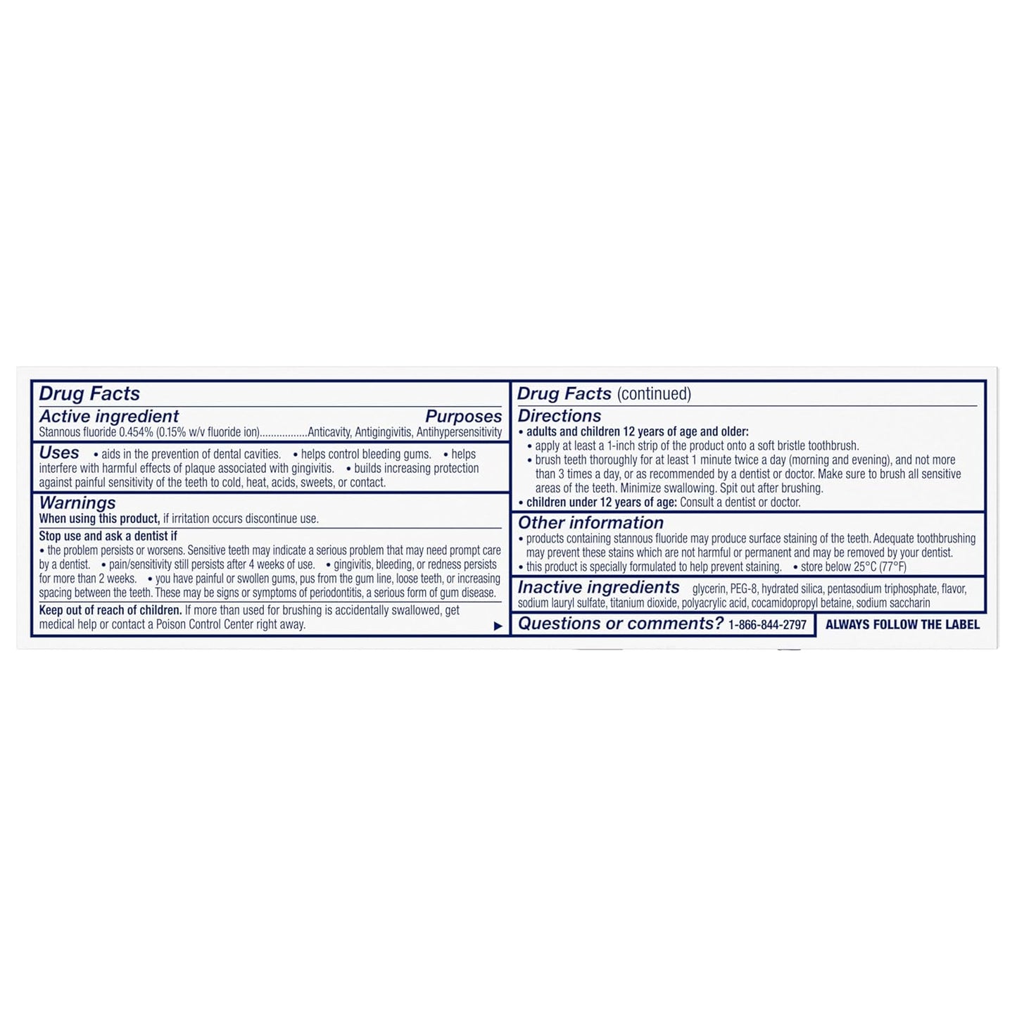 Sensodyne Sensitivity & Gum Sensitive Teeth Toothpaste – Valentine's Day Self-Care Gift for Her with Stannous Fluoride Whitening, 2.3 oz (Pack of 2)