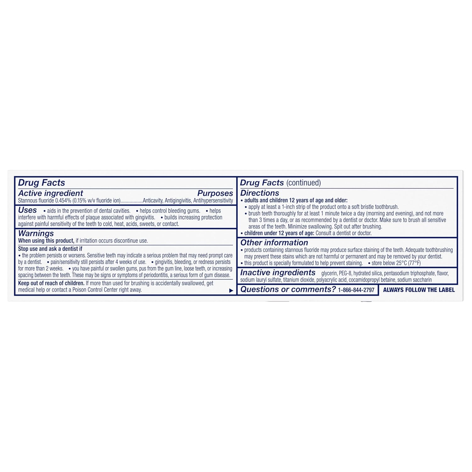 Sensodyne Sensitivity & Gum Sensitive Teeth Toothpaste – Valentine's Day Self-Care Gift for Her with Stannous Fluoride Whitening, 2.3 oz (Pack of 2)