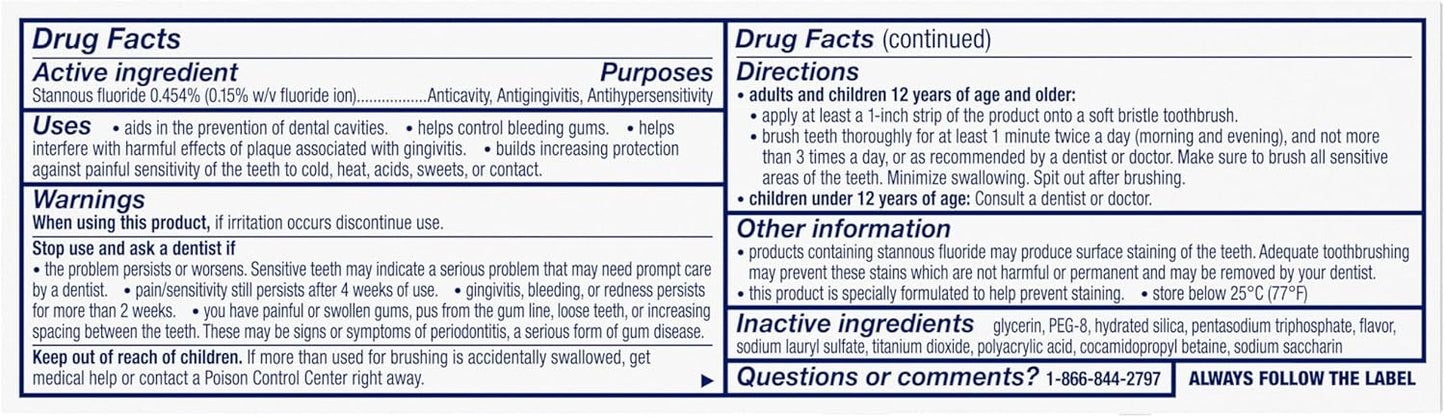Sensodyne Sensitivity & Gum Whitening Toothpaste – One-Tube Solution for Sensitivity, Gums and Whitening
