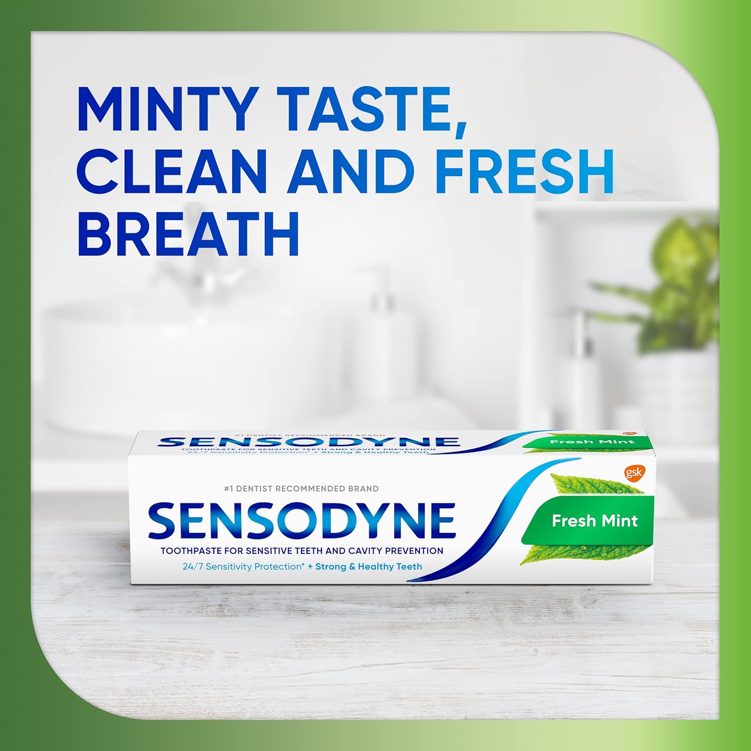 Sensodyne SLS-Free Sensitive Teeth Toothpaste – Clinically Validated Relief and Fluoride Cavity Protection, 4 oz Two-Pack