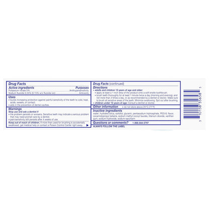 Sensodyne Whitening Toothpaste – Gentle, SLS-Free Formula Safe for the Whole Family, Cool Mint, 4 Tubes