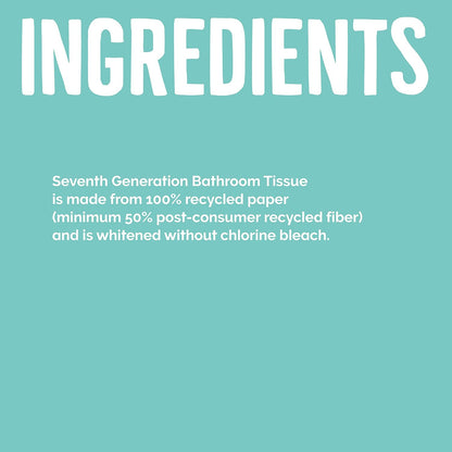 Seventh Generation Toilet Paper – Chemical-Free Sensitive Skin Tissue for Toddler Potty Training Routines, 24 Rolls