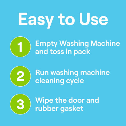 Seventh Generation Washing Machine Cleaner – Self Care Laundry Room Reset, EPA Safer Choice Drum Detox Packs
