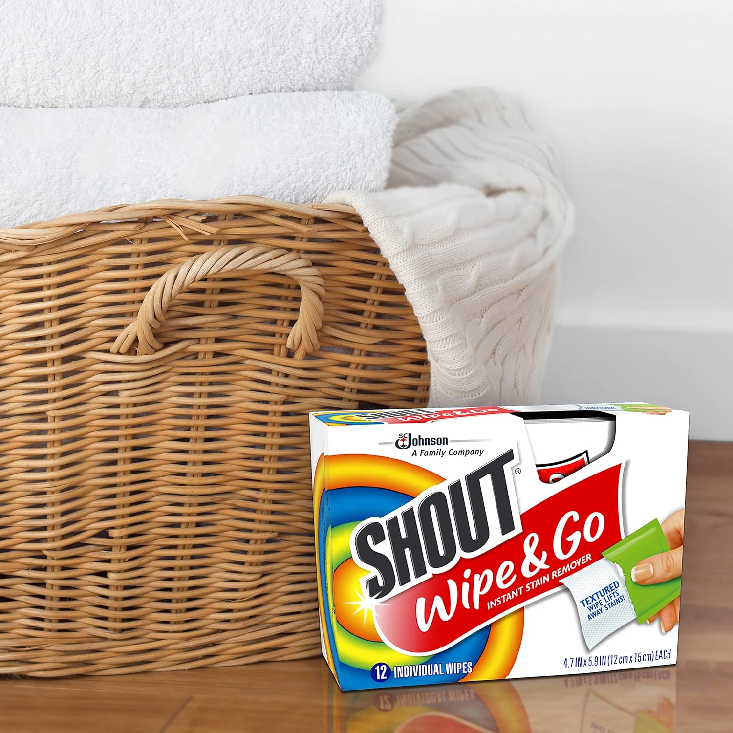 Shout Wipes Instant Stain Remover Wipes – Practical Birthday Gift for Moms and Frequent Flyers