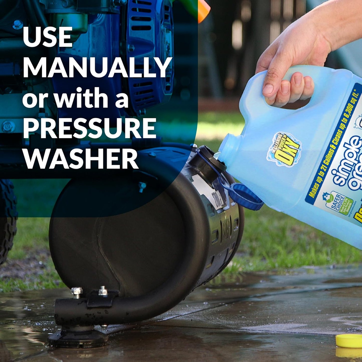 Simple Green Oxy Solve Deck and Fence Pressure Washer Cleaner – Portable Concentrate for Camping and Outdoor Furniture