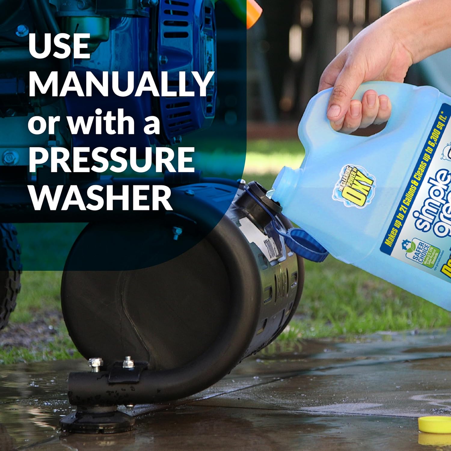 Simple Green Oxy Solve Deck and Fence Pressure Washer Cleaner – Portable Concentrate for Camping and Outdoor Furniture