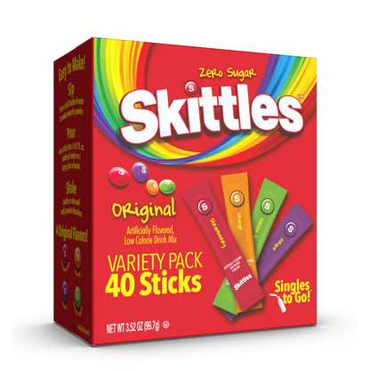 Skittles Singles To Go Powdered Drink Mix – Thoughtful Hydration Gift for Cancer Patients and Recovery Warriors