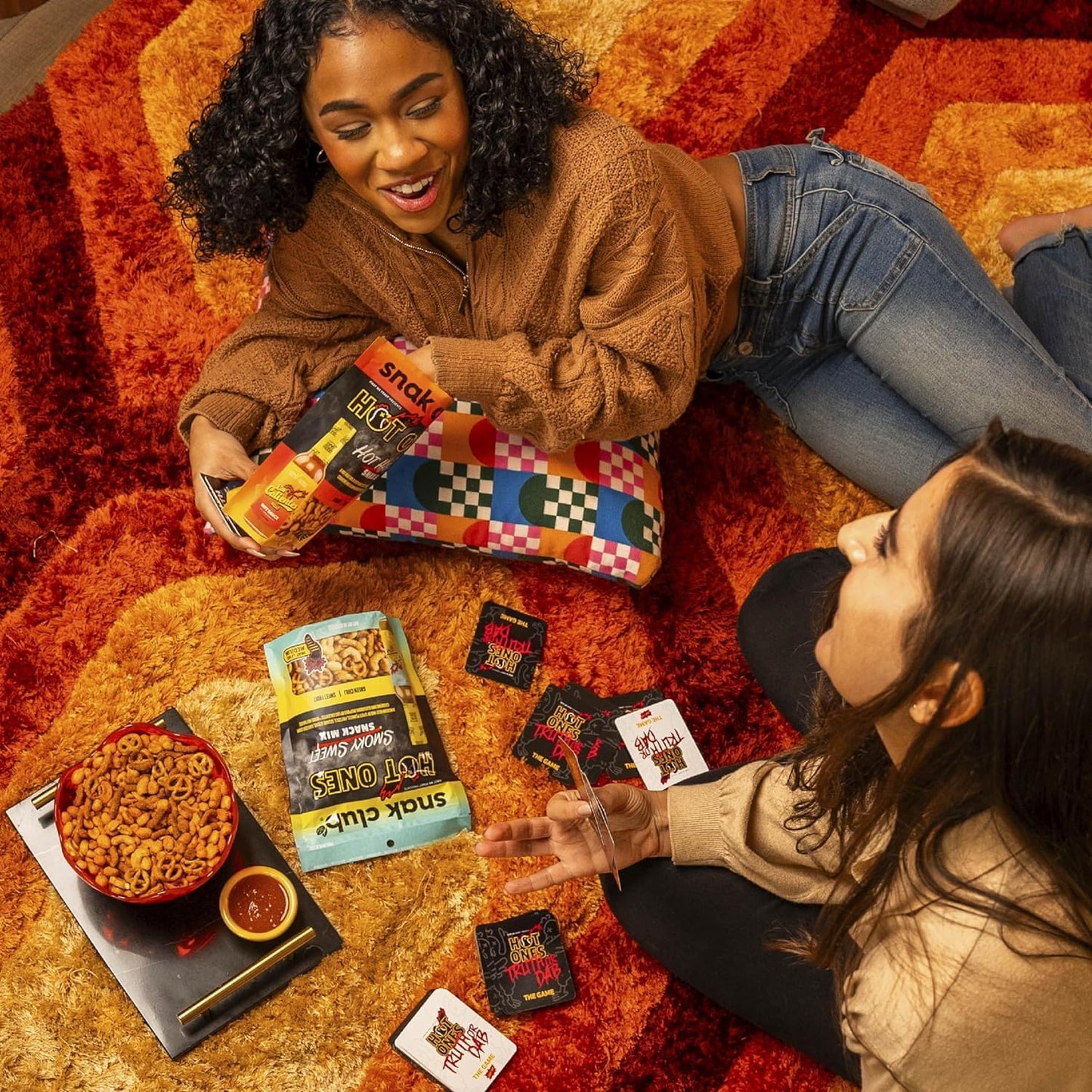 Snak Club x Hot Ones Hot Habanero Snack Mix – Plant-Based Afternoon Pick-Me-Up with Appleswood Jalapeño and Tart Apricot for Wellness-Minded Snackers, 10 oz Bag