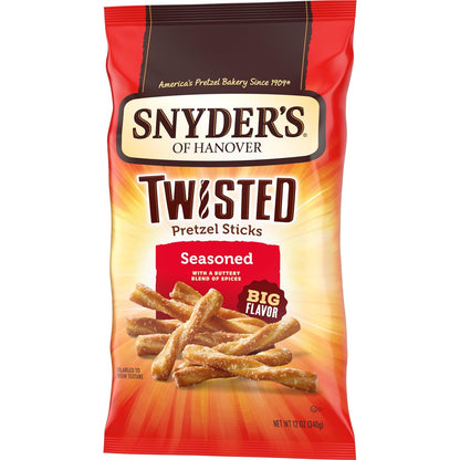 Snyder's of Hanover Pretzel Sticks Study Hall and Dorm Room Snack for Focused Grazing