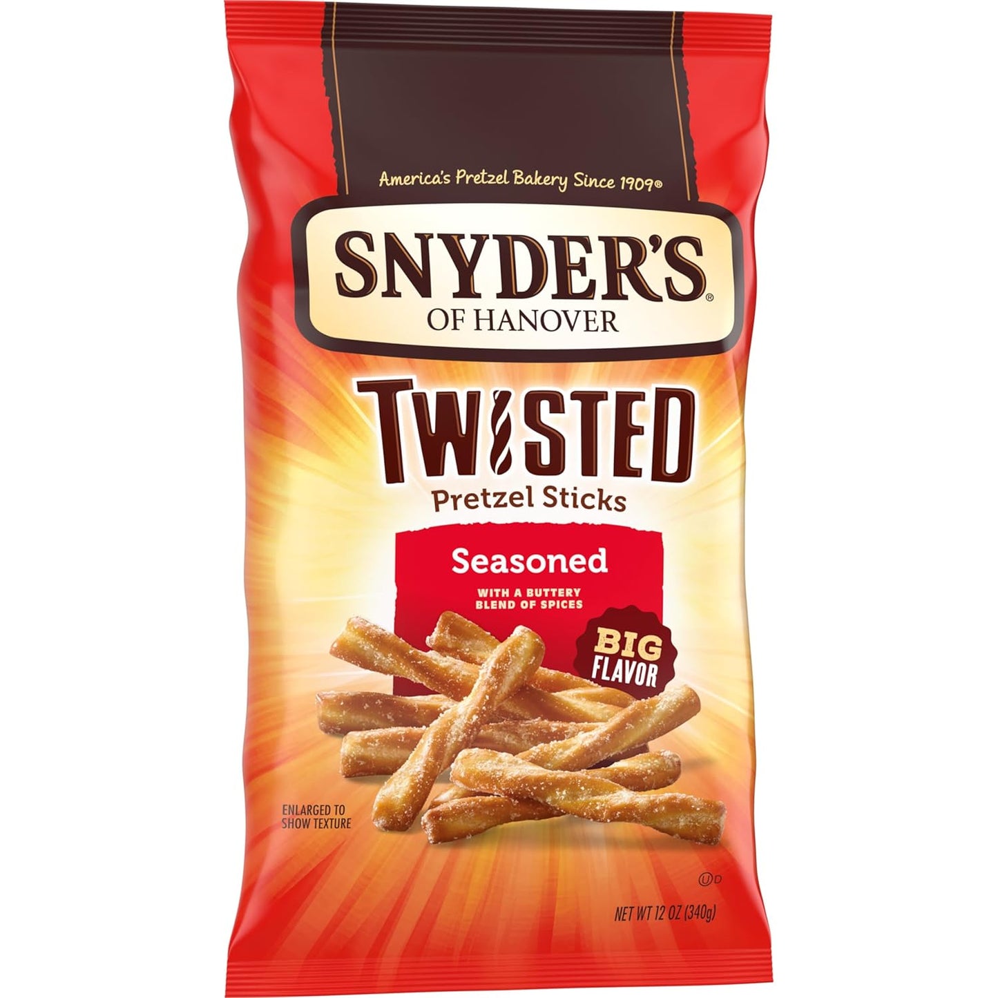 Snyder's of Hanover Pretzel Sticks Study Hall and Dorm Room Snack for Focused Grazing