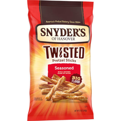 Snyder's of Hanover Pretzel Sticks Study Hall and Dorm Room Snack for Focused Grazing
