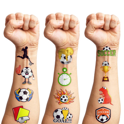 Soccer Ball Pre-Cut Tattoo Bundle – End of Season Gift for Youth Team Players and Junior Sports Enthusiasts