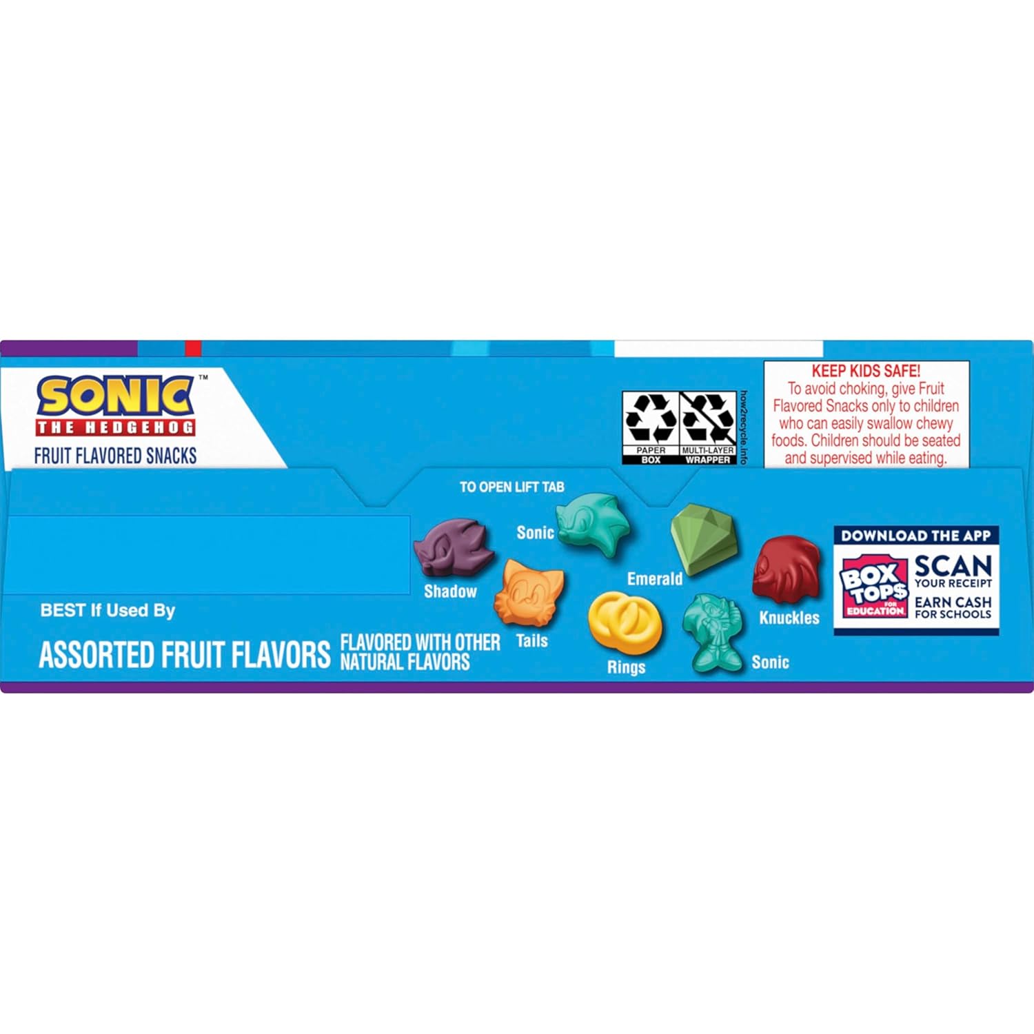 Sonic The Hedgehog Fruit Flavored Snacks – 80 Calorie Fat Free Snack Pouches for Health Conscious Parents, 17.6 oz Value Pack