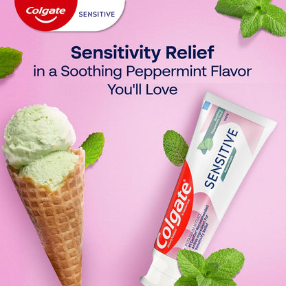soothing peppermint flavor profile for fresh breath and pleasant brushing experience