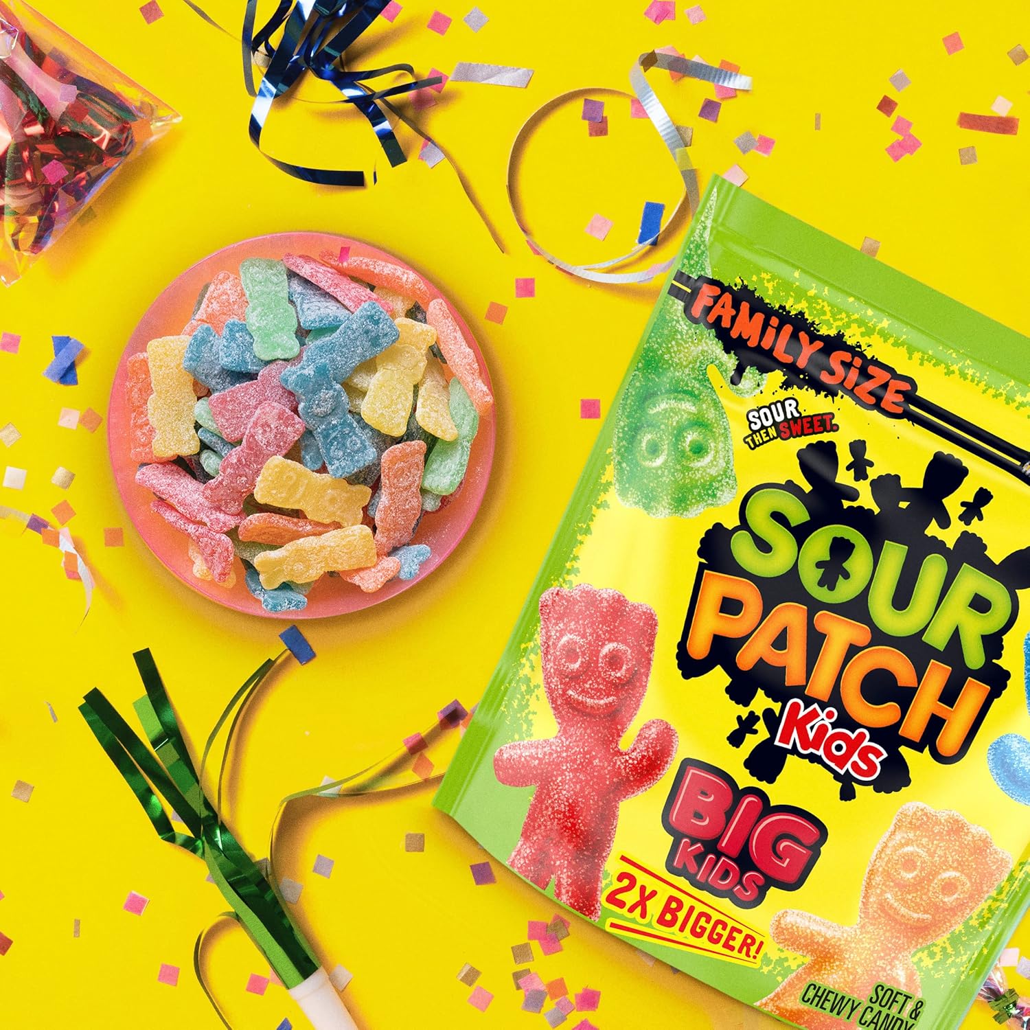 SOUR PATCH KIDS Big Kids Chewy Candy, Care Package Treat for Teens and College Students, 1.7 lb