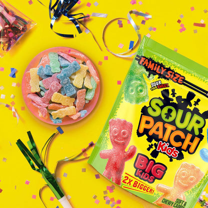 SOUR PATCH KIDS Big Kids Chewy Candy, Care Package Treat for Teens and College Students, 1.7 lb