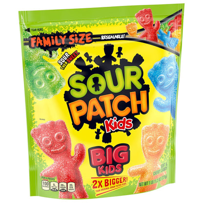 SOUR PATCH KIDS Big Kids Chewy Candy, Care Package Treat for Teens and College Students, 1.7 lb