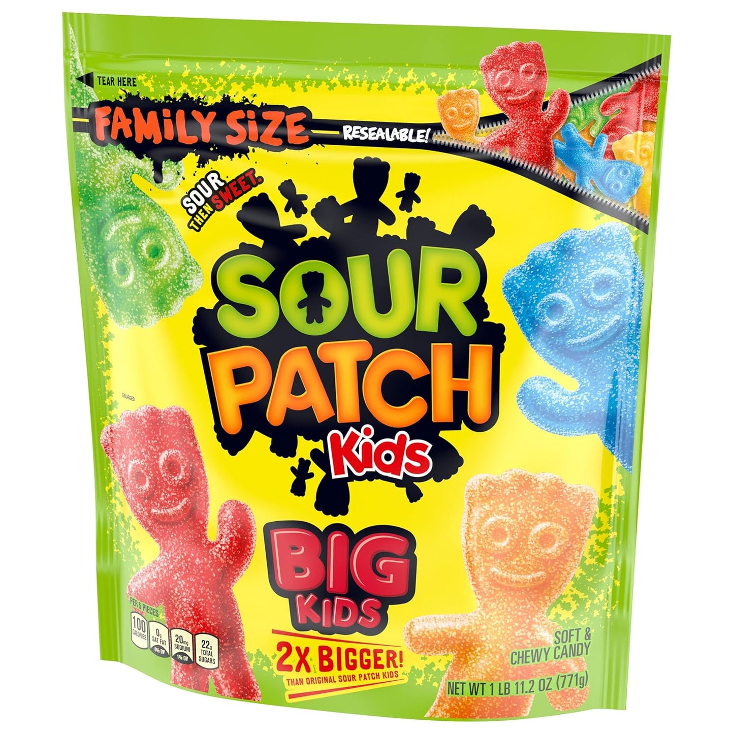SOUR PATCH KIDS Big Kids Chewy Candy, Care Package Treat for Teens and College Students, 1.7 lb