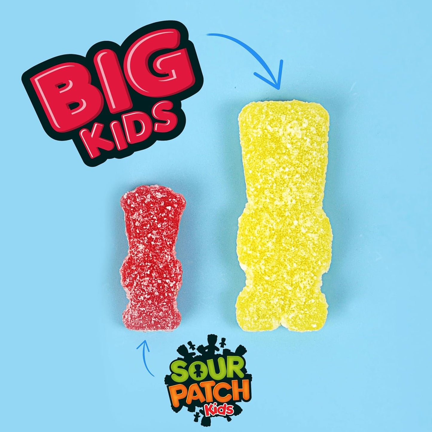 SOUR PATCH KIDS Big Kids Chewy Sour Candy Care Package, 12 oz Fun Gift for College Students