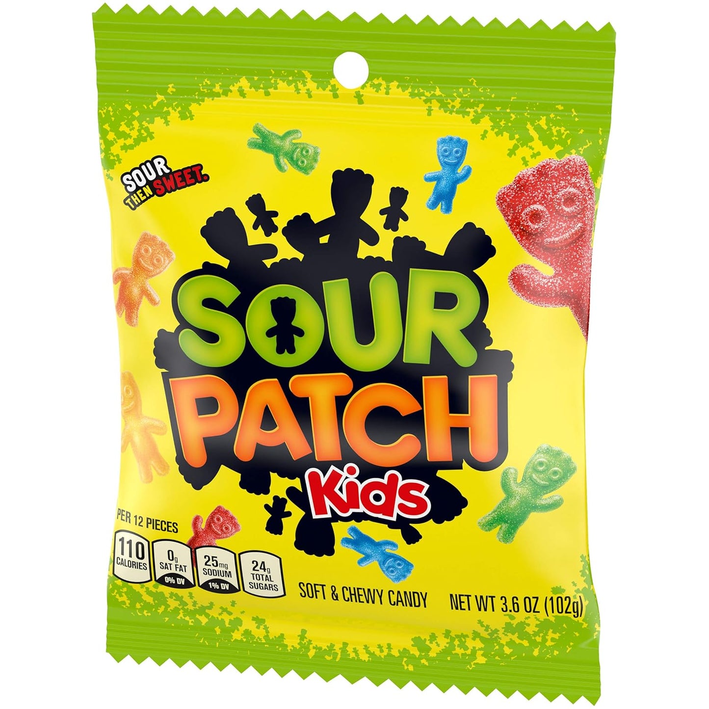 Sour Patch Kids Original Soft & Chewy Candy Multipack – Valentine's Day Classroom Gift and Holiday Stocking Stuffer for Teens