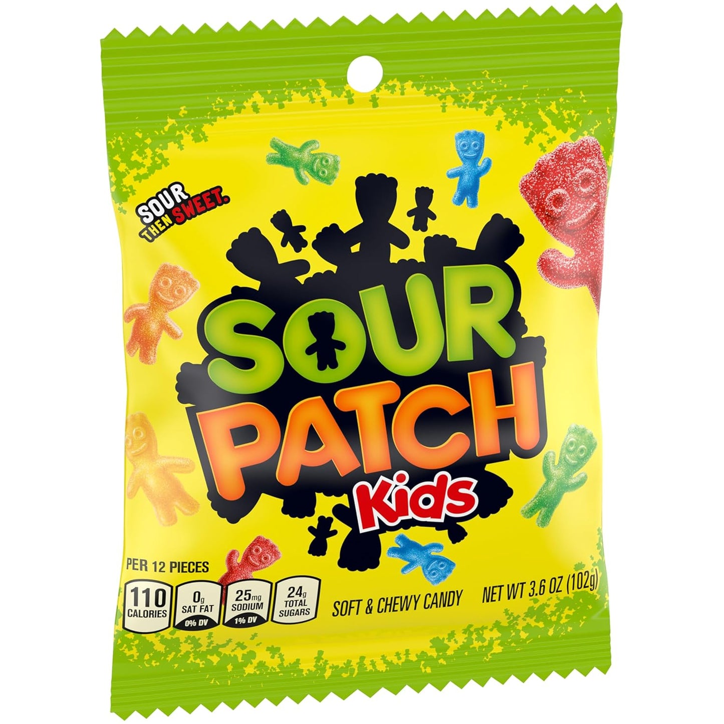 Sour Patch Kids Original Soft & Chewy Candy Multipack – Valentine's Day Classroom Gift and Holiday Stocking Stuffer for Teens