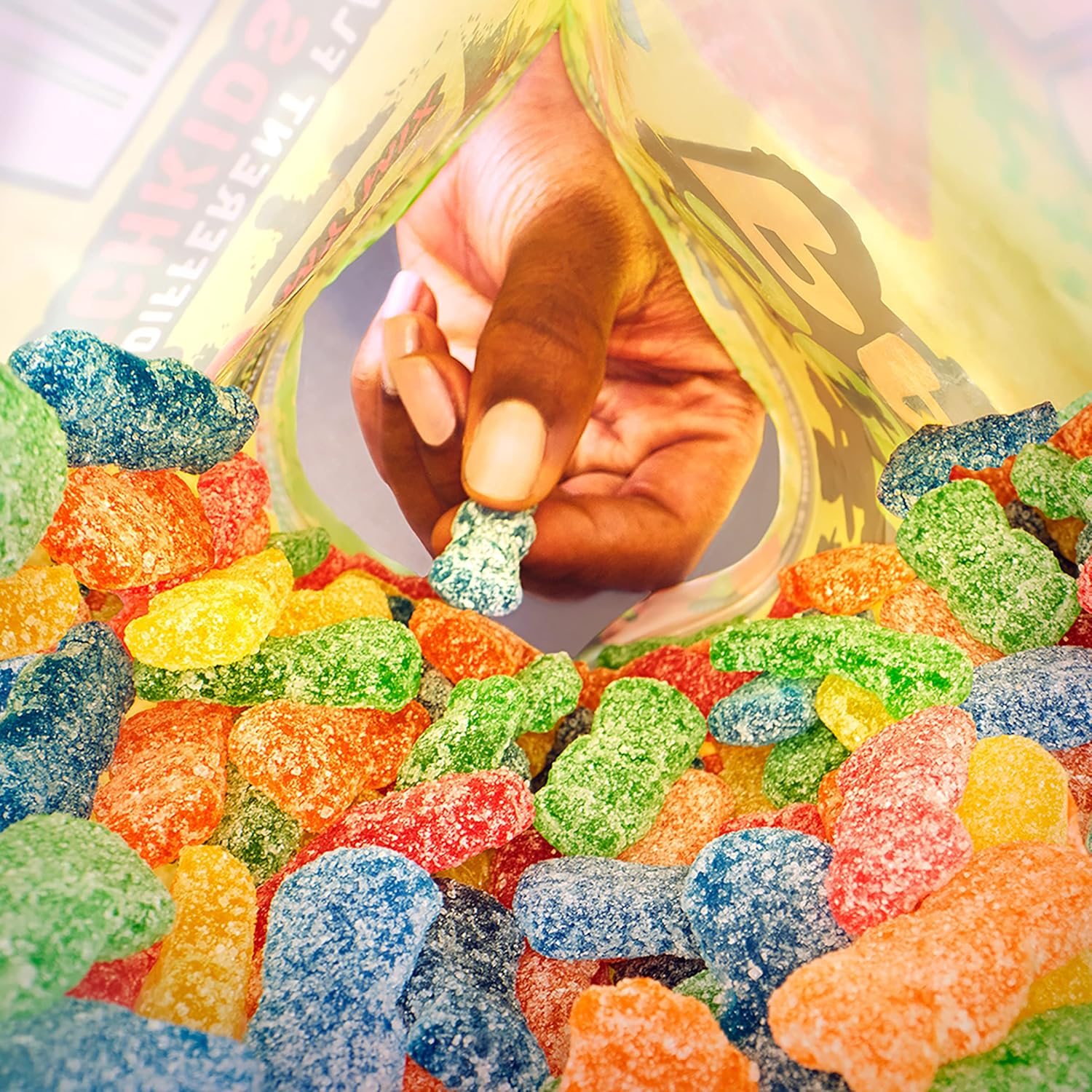 SOUR PATCH KIDS Sour Then Sweet Gummy Candy, 1.8 lb Resealable Gift Pack for Road Trips, Office Breakrooms, and Care Packages